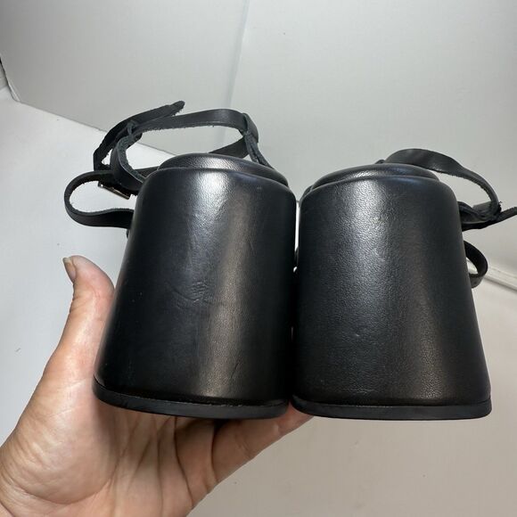 Ganni Strappy Platform Sandal In Black Sz 35 - Picture 6 of 10